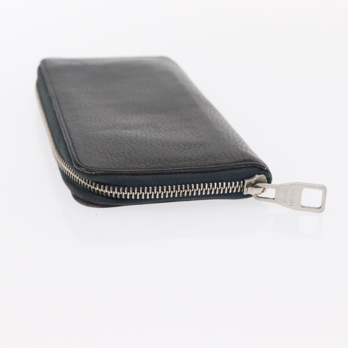 LOUIS VUITTON Epi Wallet Leather 2 Set Black LV Auth bs31483