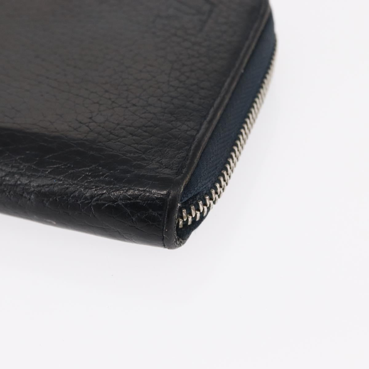 LOUIS VUITTON Epi Wallet Leather 2 Set Black LV Auth bs31483