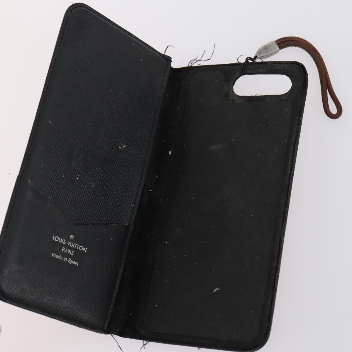 LOUIS VUITTON Monogram Eclipse iPhone Case 6 Set LV Auth bs31488