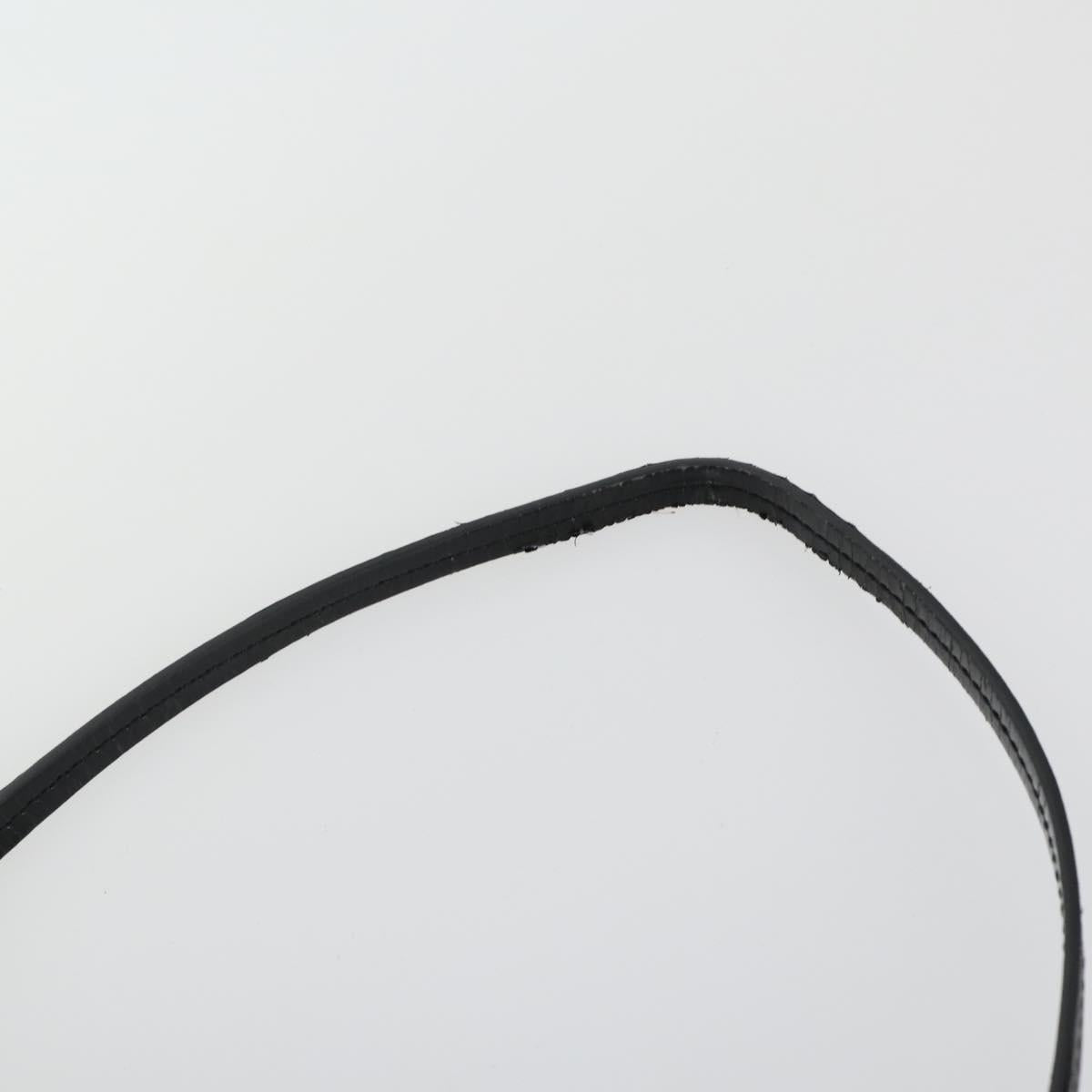 Salvatore Ferragamo Shoulder Bag Leather Canvas 2 Set Black Silver Auth bs31495