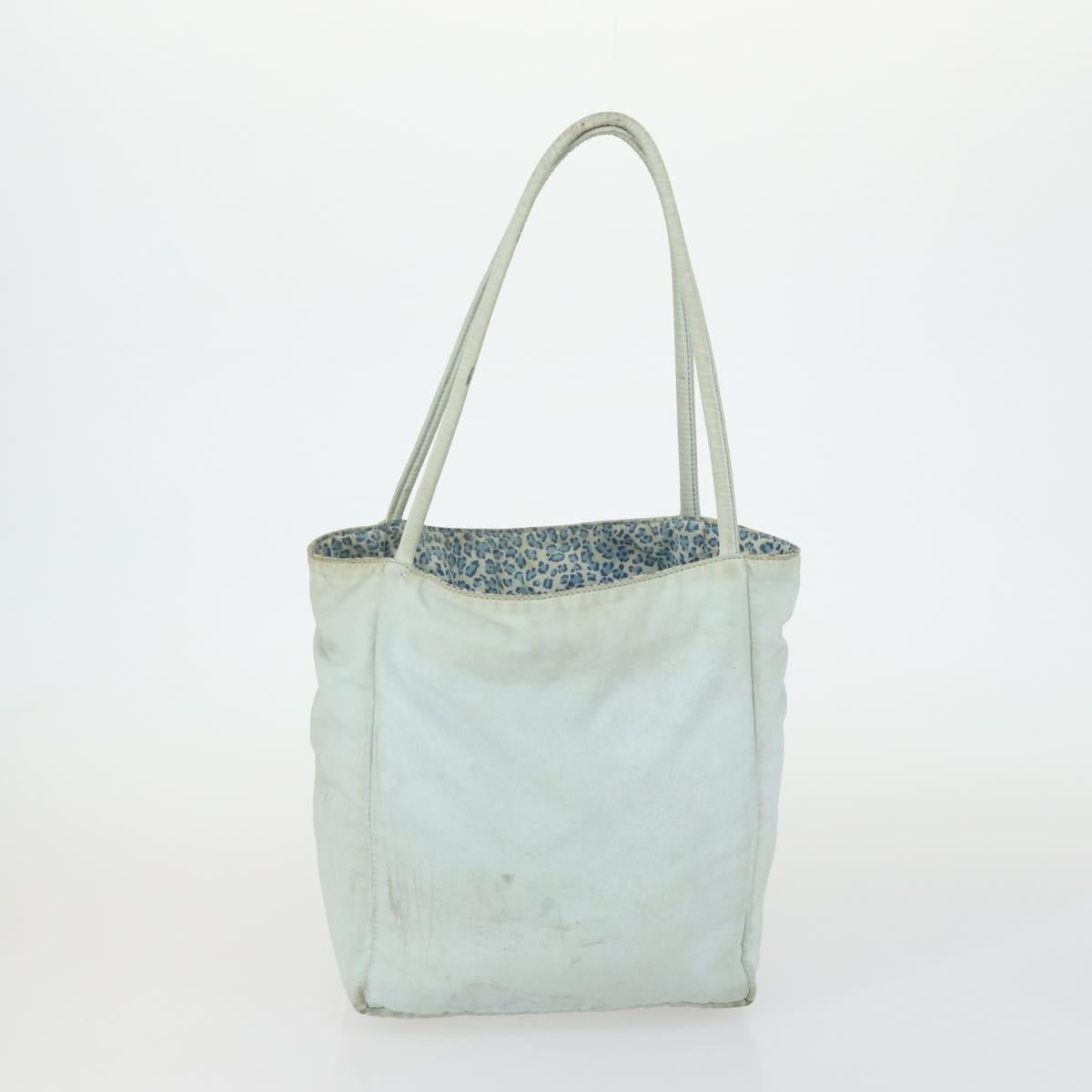 BOTTEGA VENETA Shoulder Bag Nylon 3 Set Blue Brown Auth bs31499