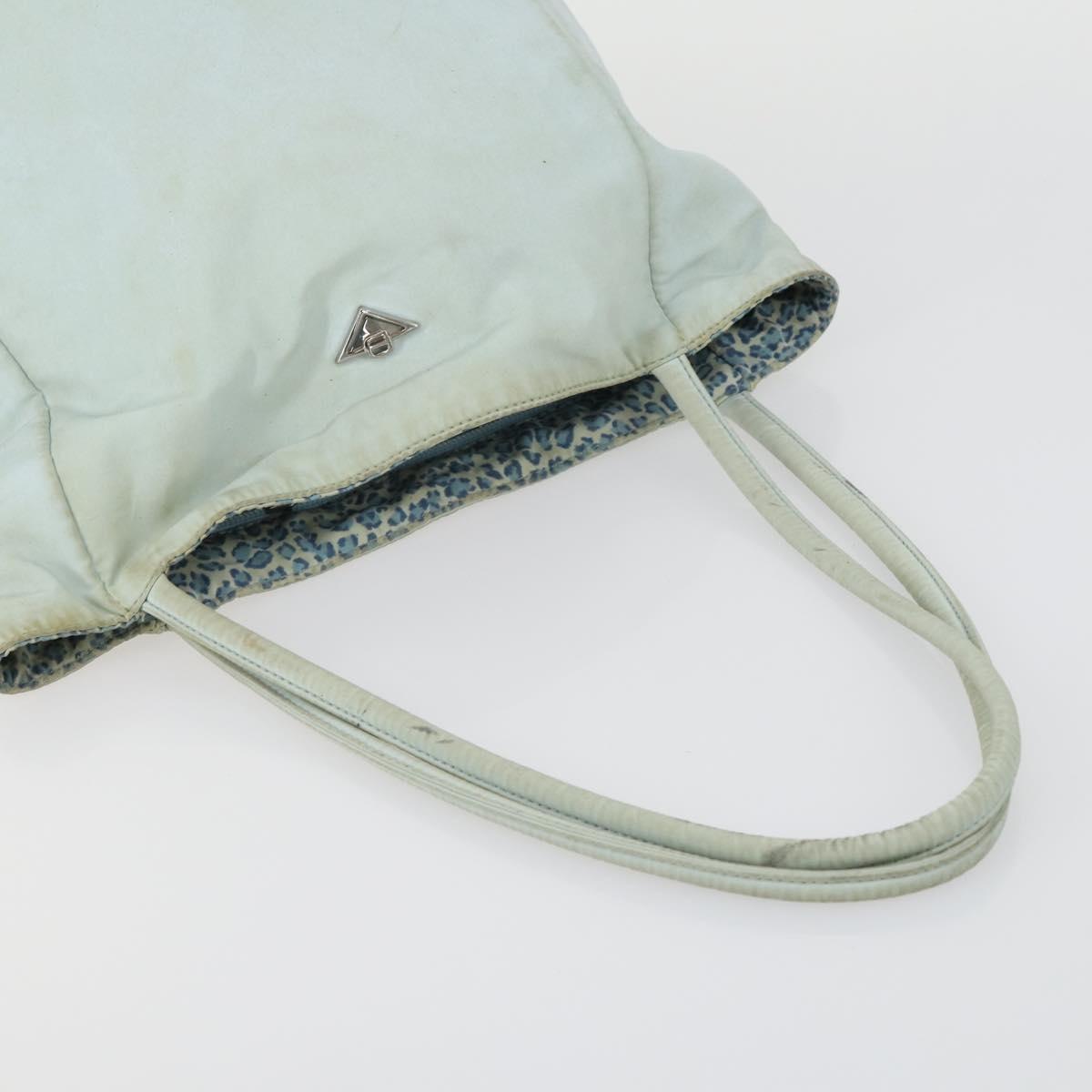 BOTTEGA VENETA Shoulder Bag Nylon 3 Set Blue Brown Auth bs31499