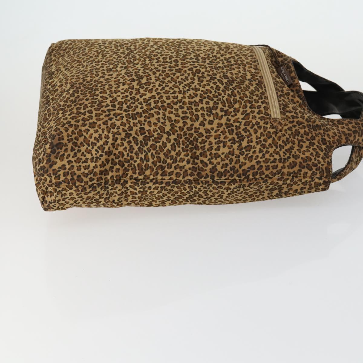 BOTTEGA VENETA Shoulder Bag Nylon 3 Set Blue Brown Auth bs31499