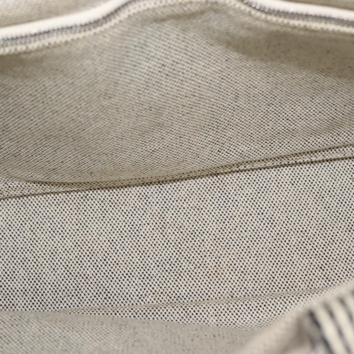 HERMES New Fourre Tout PM Tote Bag Canvas Gray Silver Auth bs31508