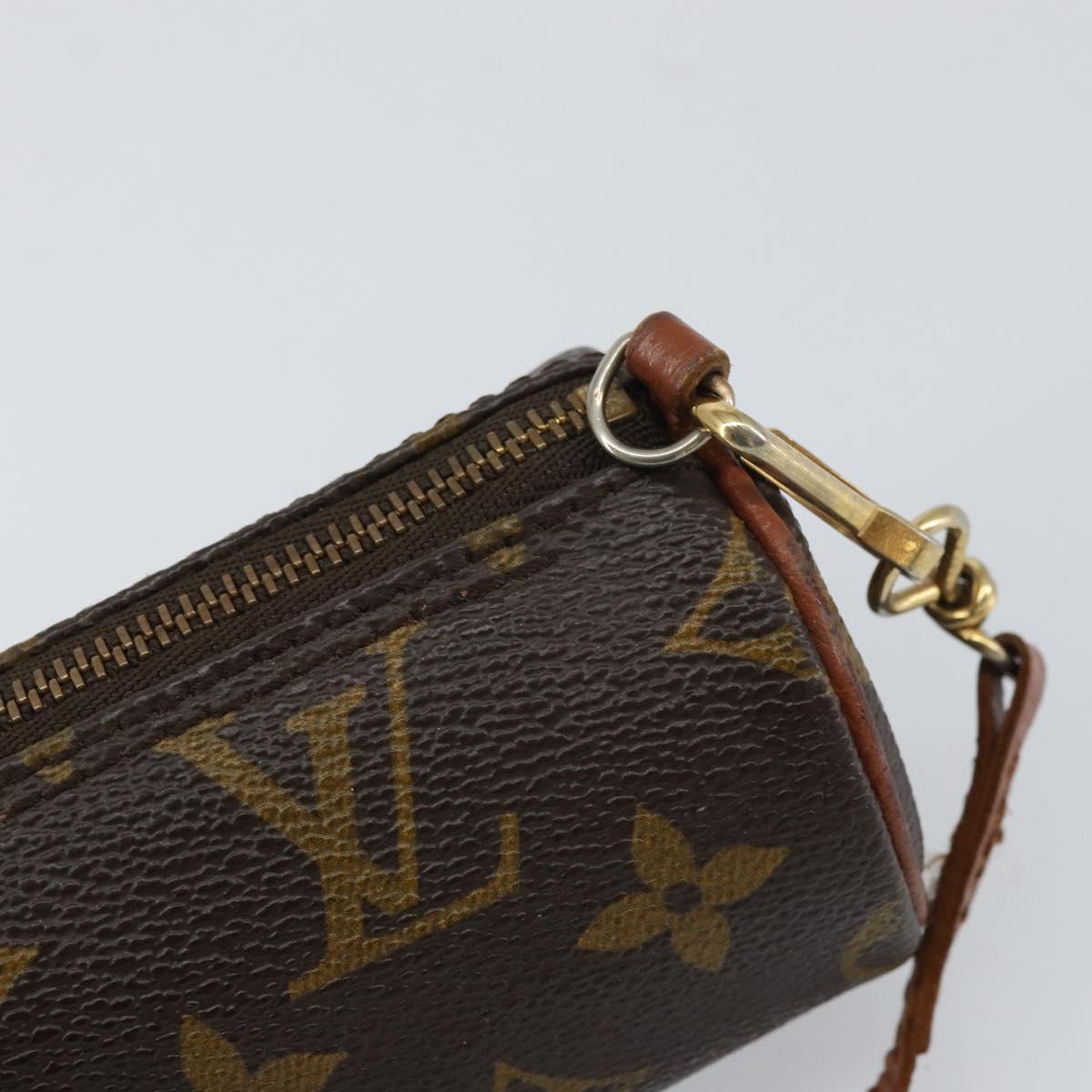 LOUIS VUITTON Monogram Papillon Pouch LV Auth bs31523