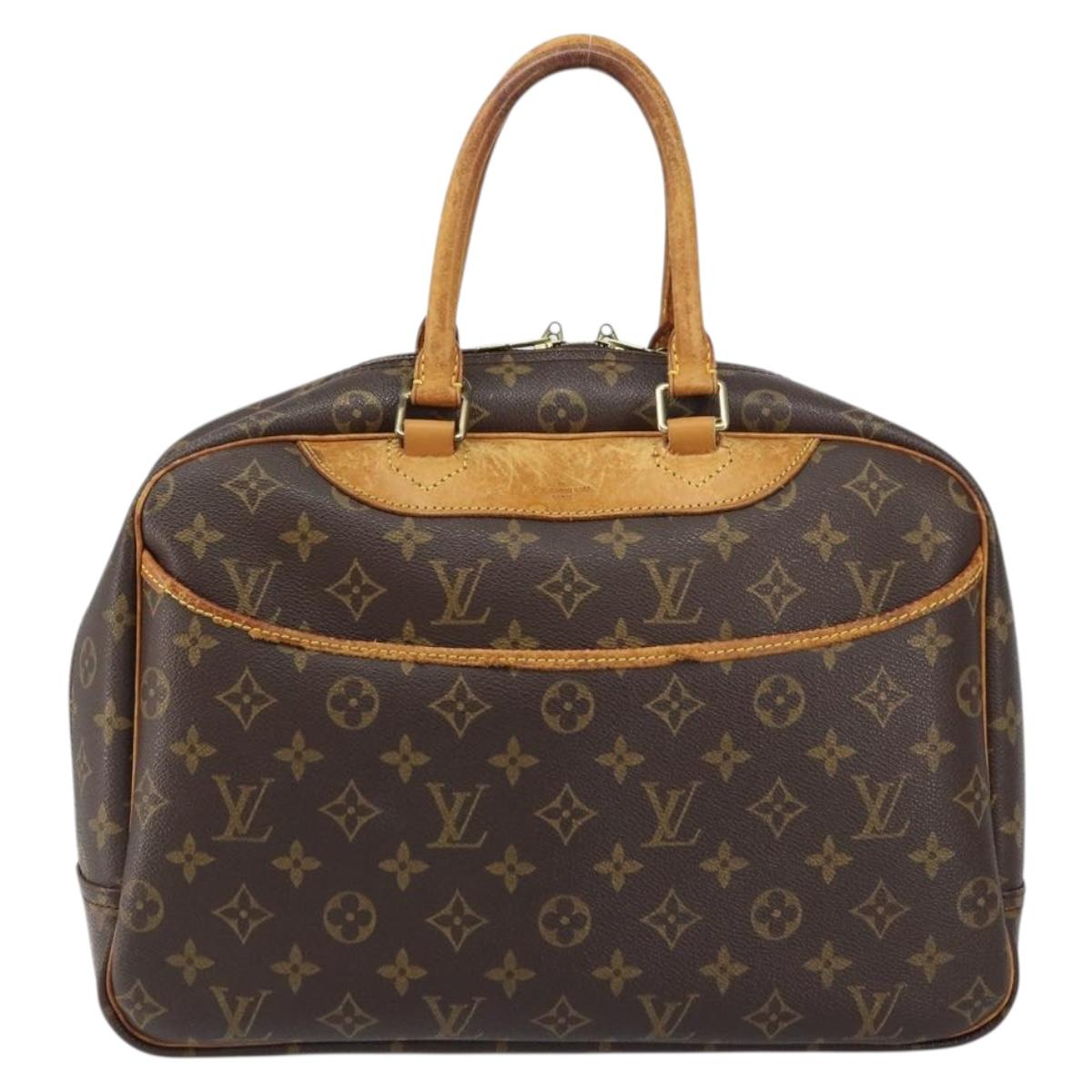 LOUIS VUITTON Monogram Deauville Hand Bag M47270 LV Auth bs31528