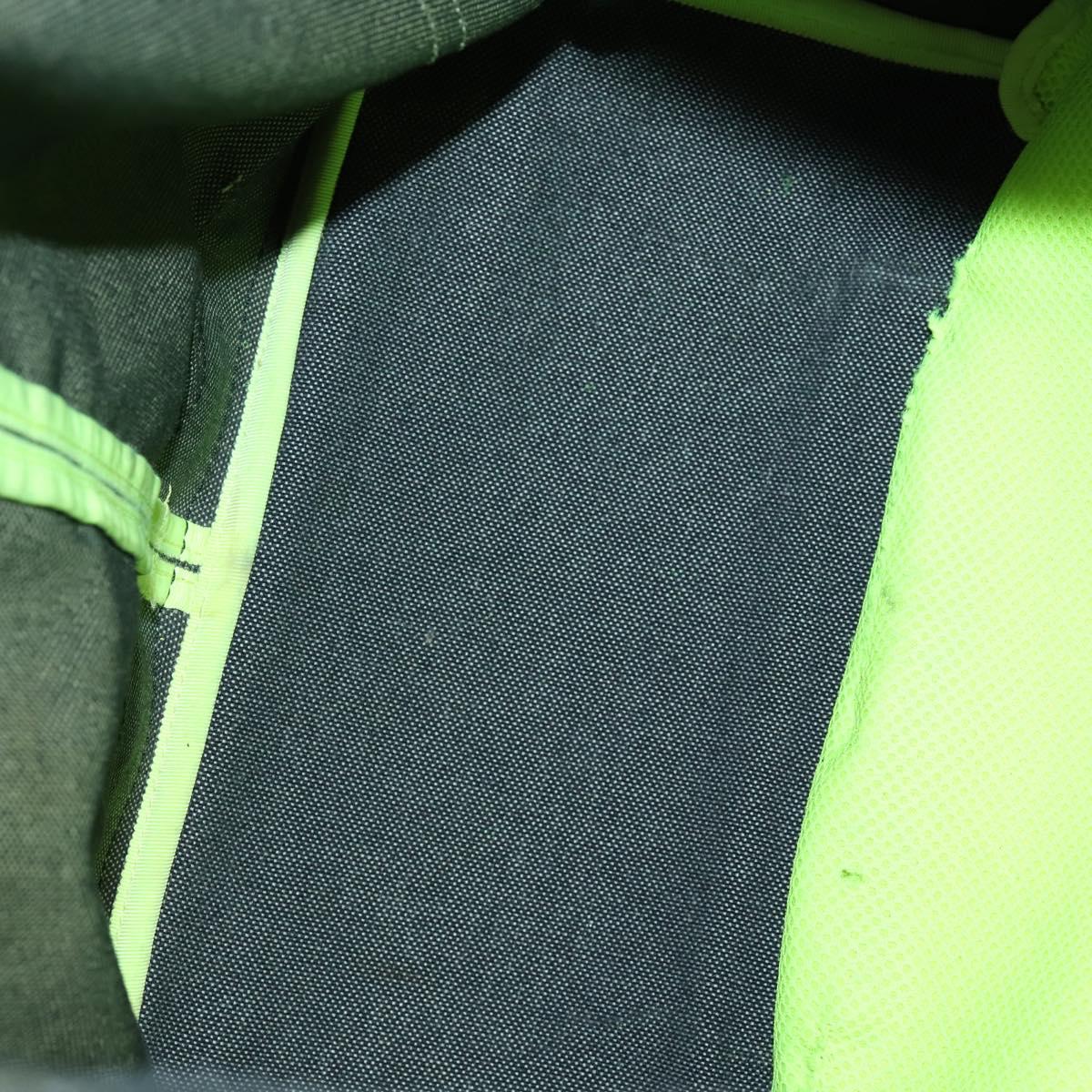 LOEWE Eye Nature Convertible Backpack Canvas Leather Gray Silver Auth bs31537