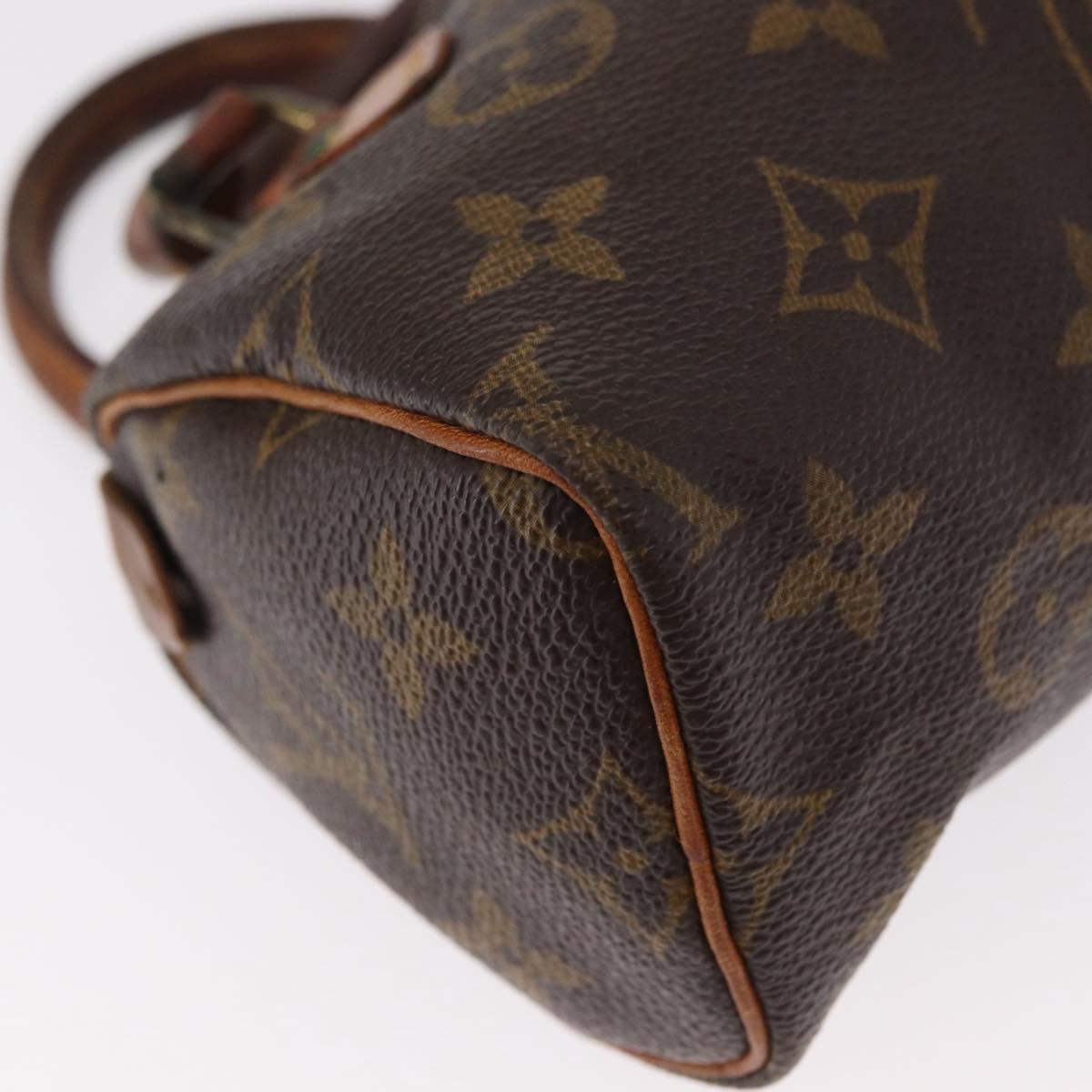 LOUIS VUITTON Monogram Mini Speedy Hand Bag M41534 LV Auth bs31542