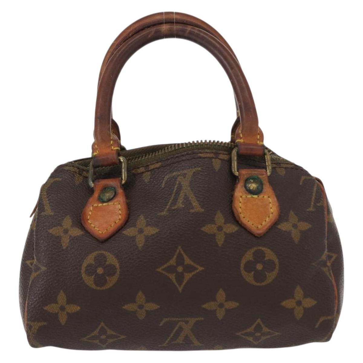 LOUIS VUITTON Monogram Mini Speedy Hand Bag M41534 LV Auth bs31542