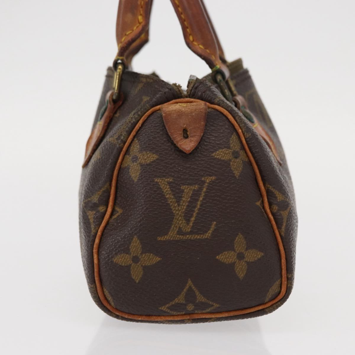 LOUIS VUITTON Monogram Mini Speedy Hand Bag M41534 LV Auth bs31542