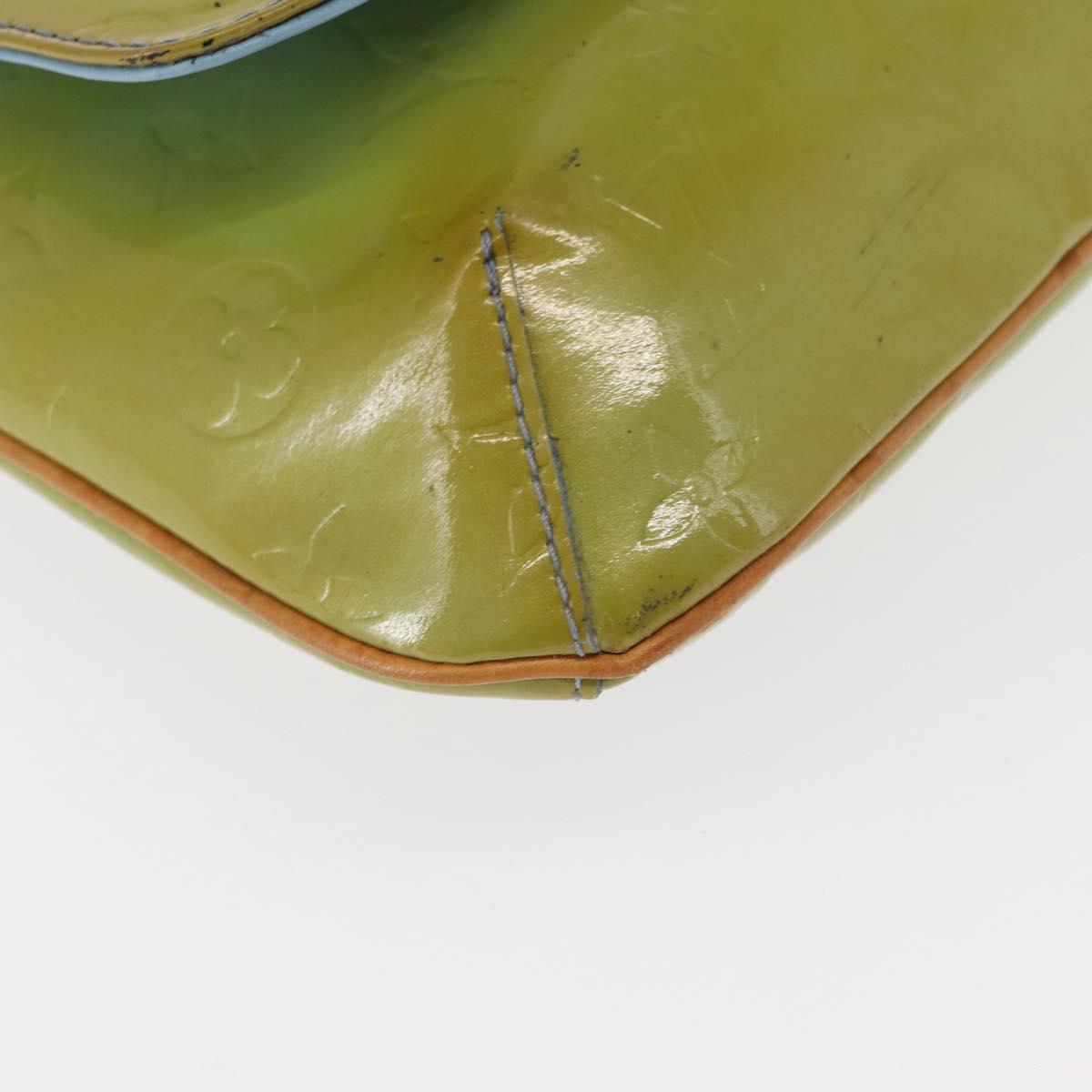 LOUIS VUITTON Monogram Vernis Thompson Street Bag Baby Blue M91009 Auth bs31550