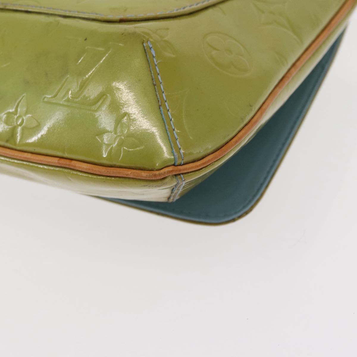 LOUIS VUITTON Monogram Vernis Thompson Street Bag Baby Blue M91009 Auth bs31550