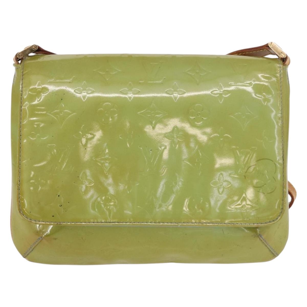 LOUIS VUITTON Monogram Vernis Thompson Street Bag Baby Blue M91009 Auth bs31550