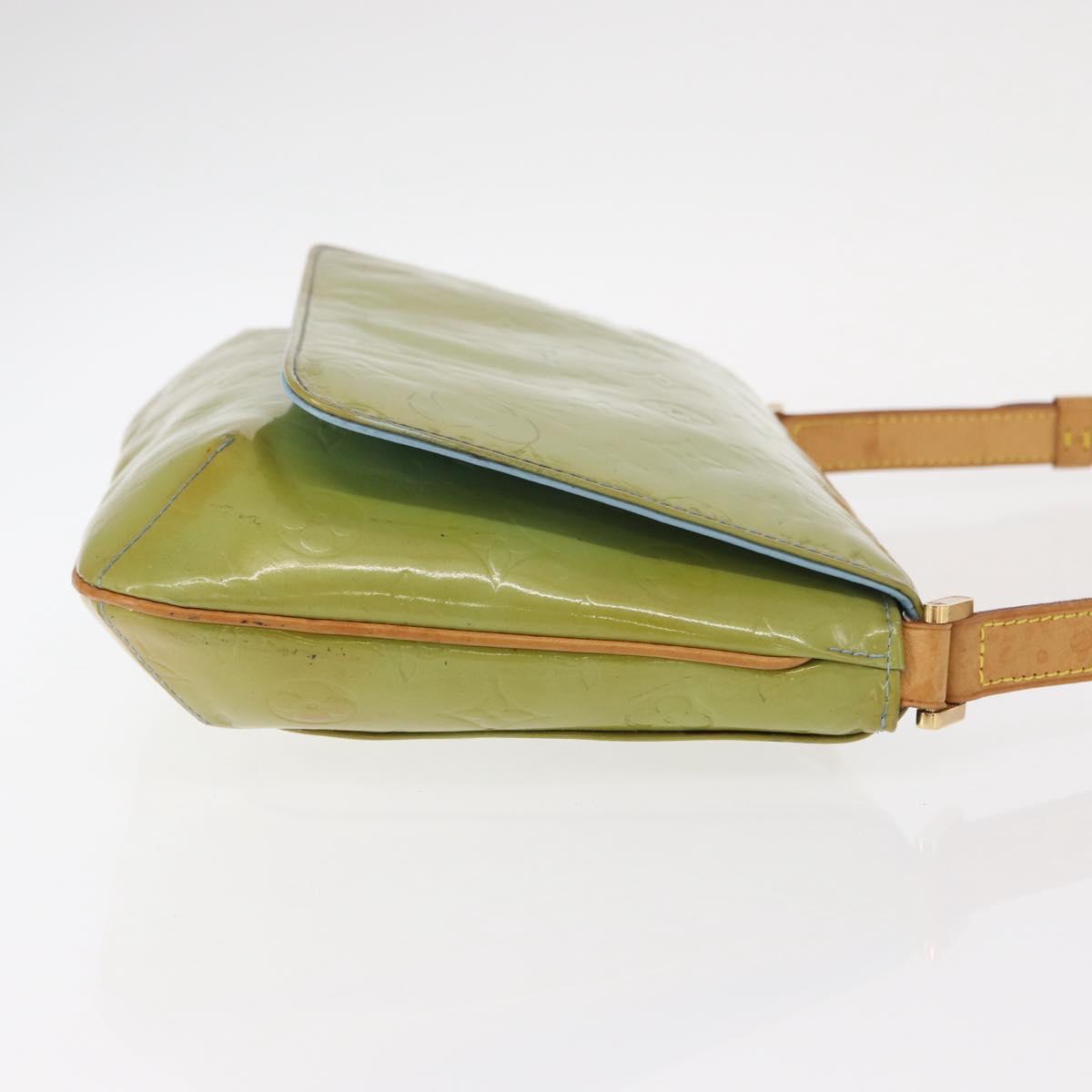 LOUIS VUITTON Monogram Vernis Thompson Street Bag Baby Blue M91009 Auth bs31550