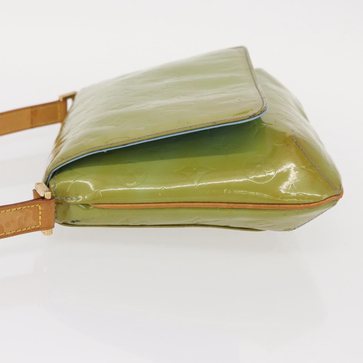 LOUIS VUITTON Monogram Vernis Thompson Street Bag Baby Blue M91009 Auth bs31550