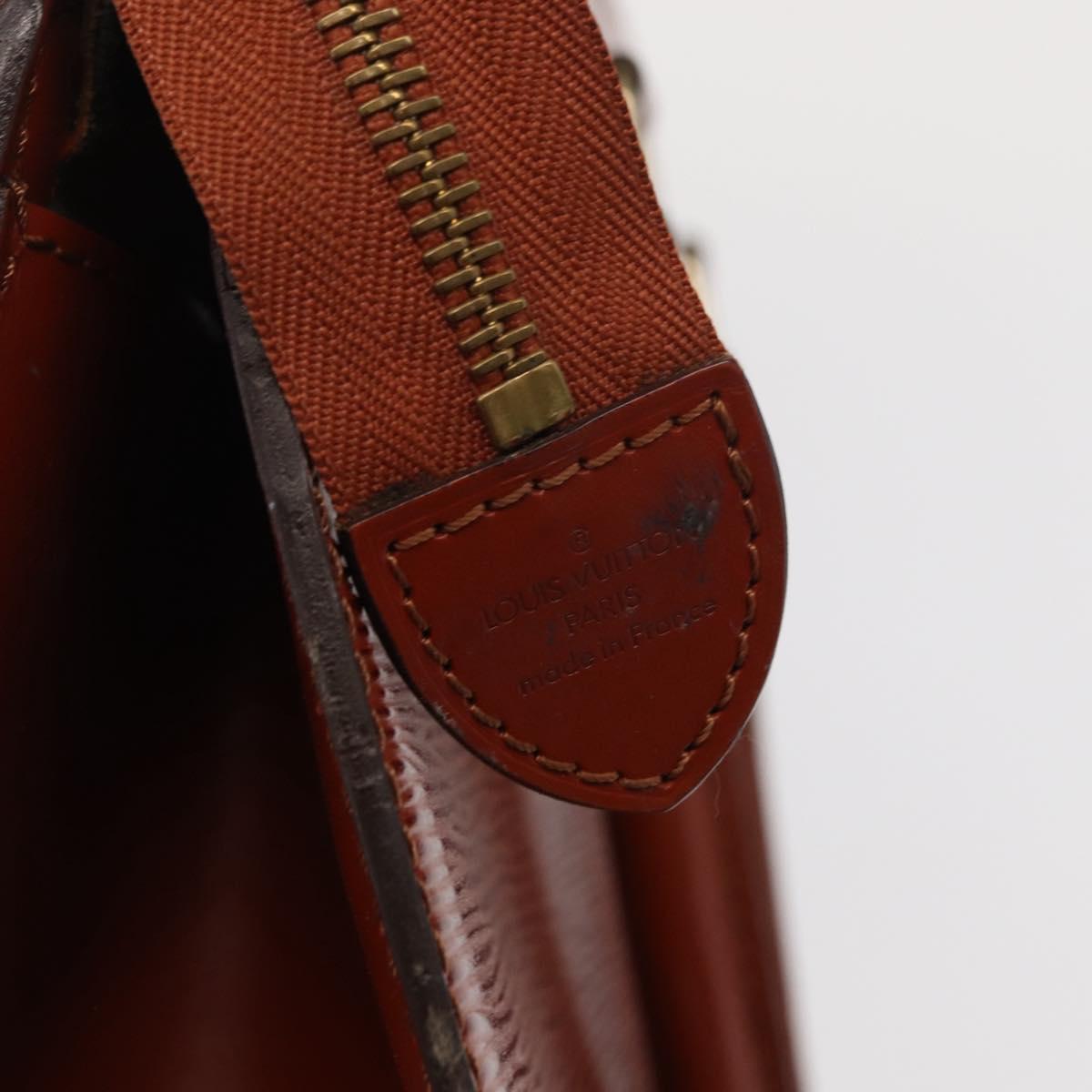 LOUIS VUITTON Epi Riviera Hand Bag Brown M48183 LV Auth bs31553