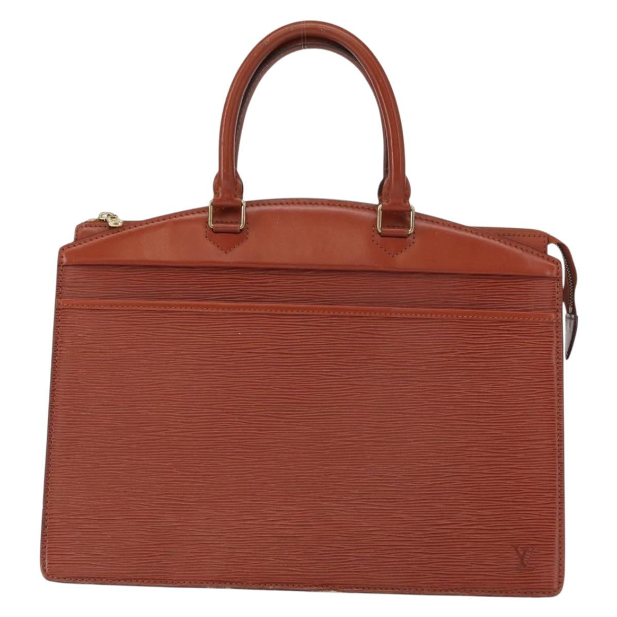 LOUIS VUITTON Epi Riviera Hand Bag Brown M48183 LV Auth bs31553