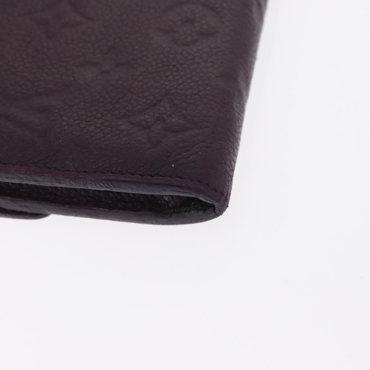 LOUIS VUITTON Empreinte Portefeuille Curieuse Wallet Purple M60341 Auth bs31554
