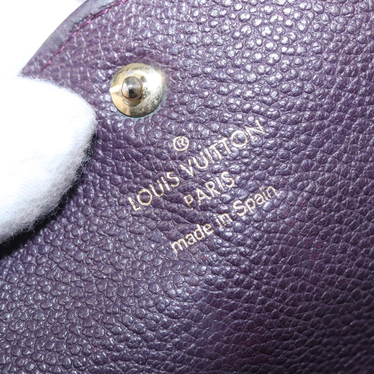 LOUIS VUITTON Empreinte Portefeuille Curieuse Wallet Purple M60341 Auth bs31554