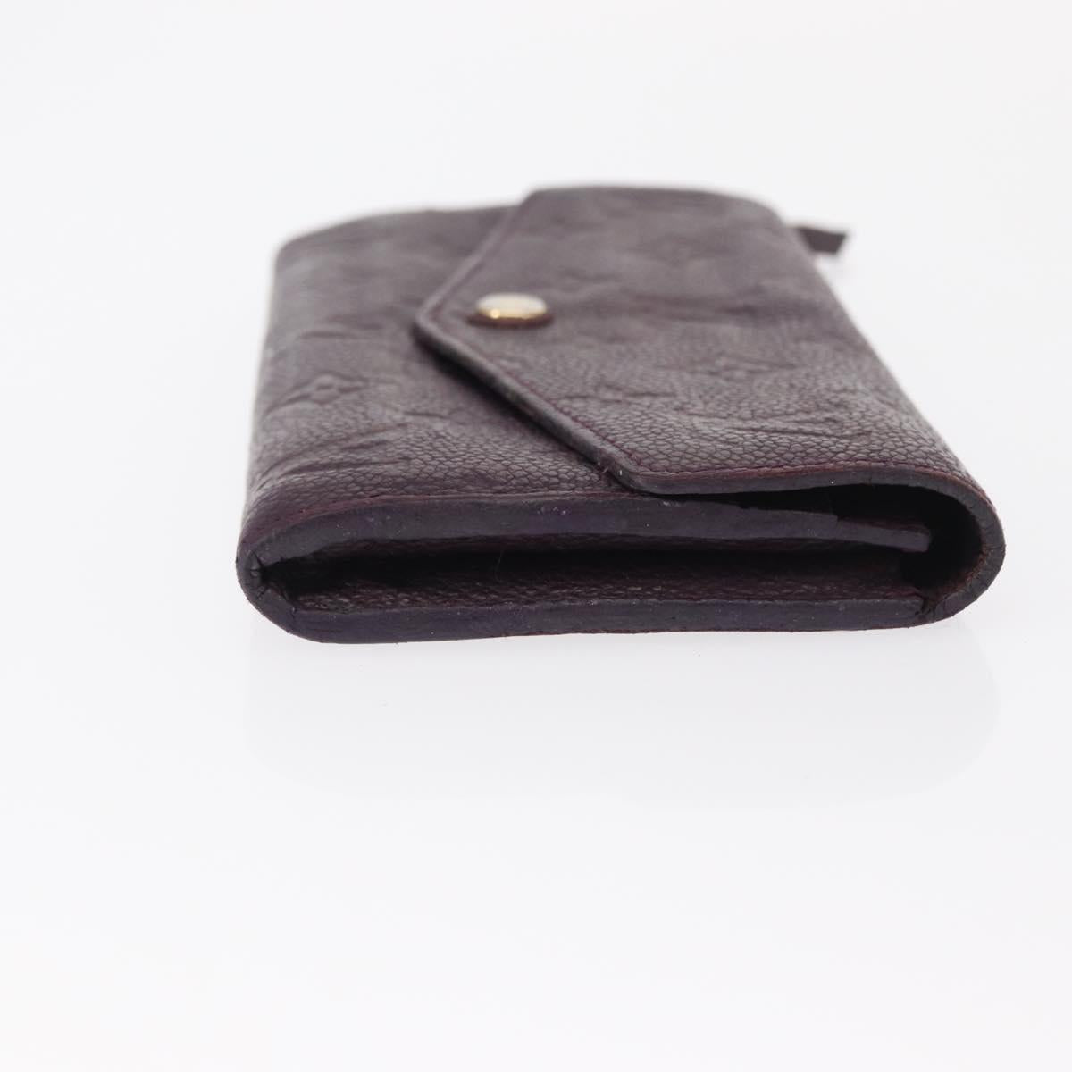 LOUIS VUITTON Empreinte Portefeuille Curieuse Wallet Purple M60341 Auth bs31554