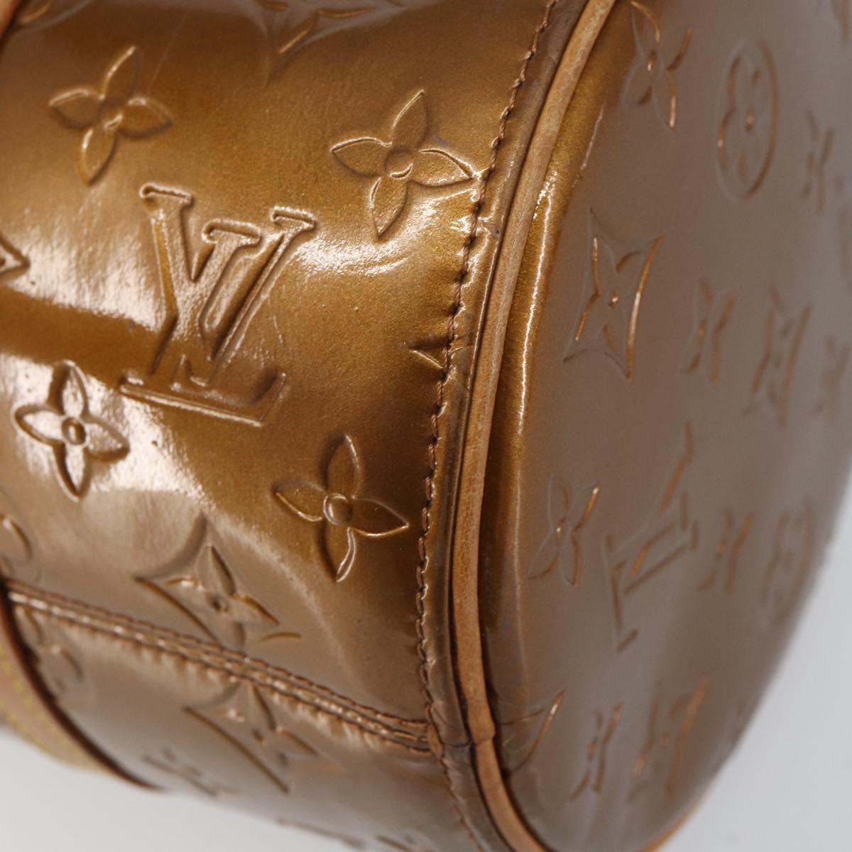 LOUIS VUITTON Monogram Vernis Bedford Hand Bag Bronze M91131 LV Auth bs31555