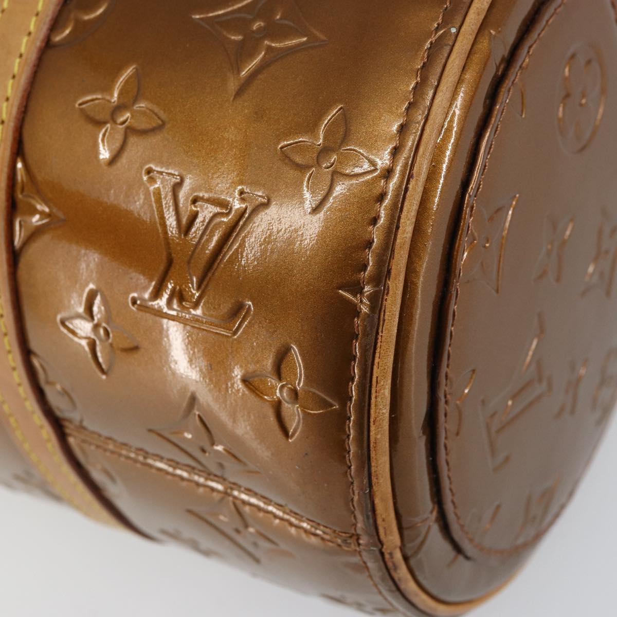 LOUIS VUITTON Monogram Vernis Bedford Hand Bag Bronze M91131 LV Auth bs31555