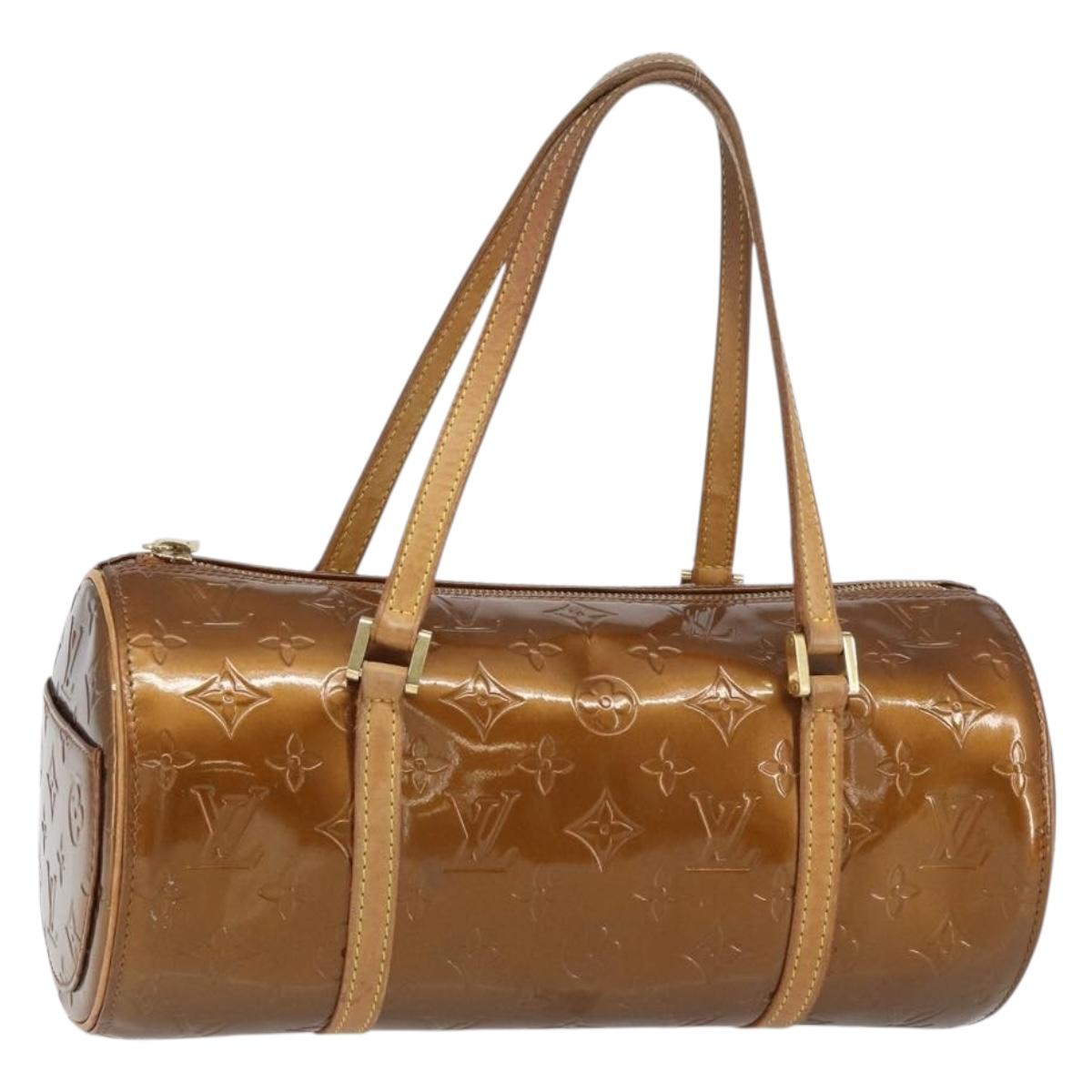 LOUIS VUITTON Monogram Vernis Bedford Hand Bag Bronze M91131 LV Auth bs31555
