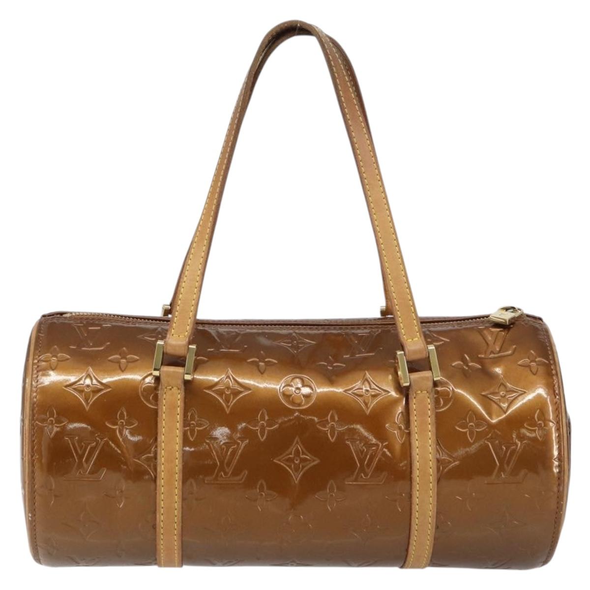 LOUIS VUITTON Monogram Vernis Bedford Hand Bag Bronze M91131 LV Auth bs31555