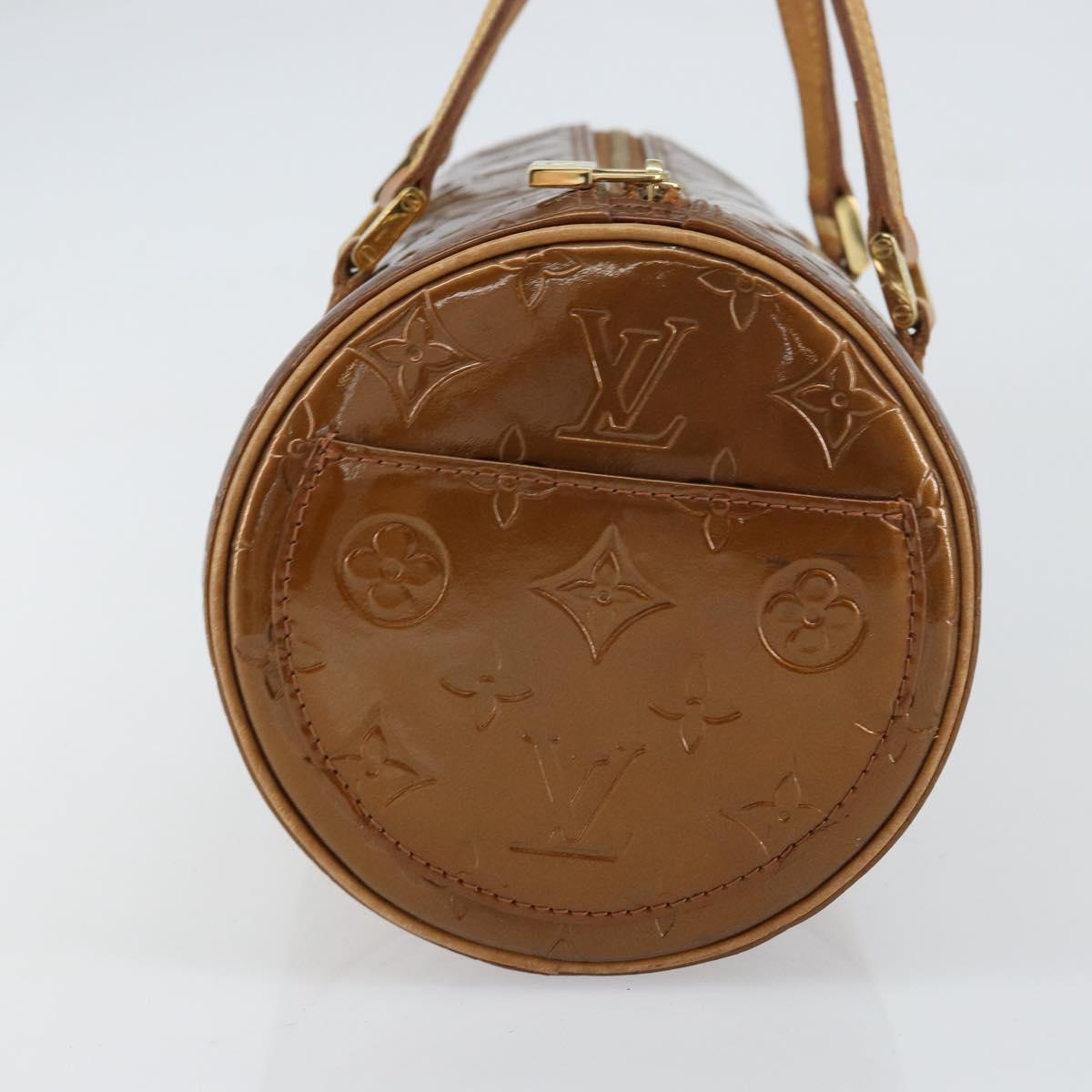 LOUIS VUITTON Monogram Vernis Bedford Hand Bag Bronze M91131 LV Auth bs31555