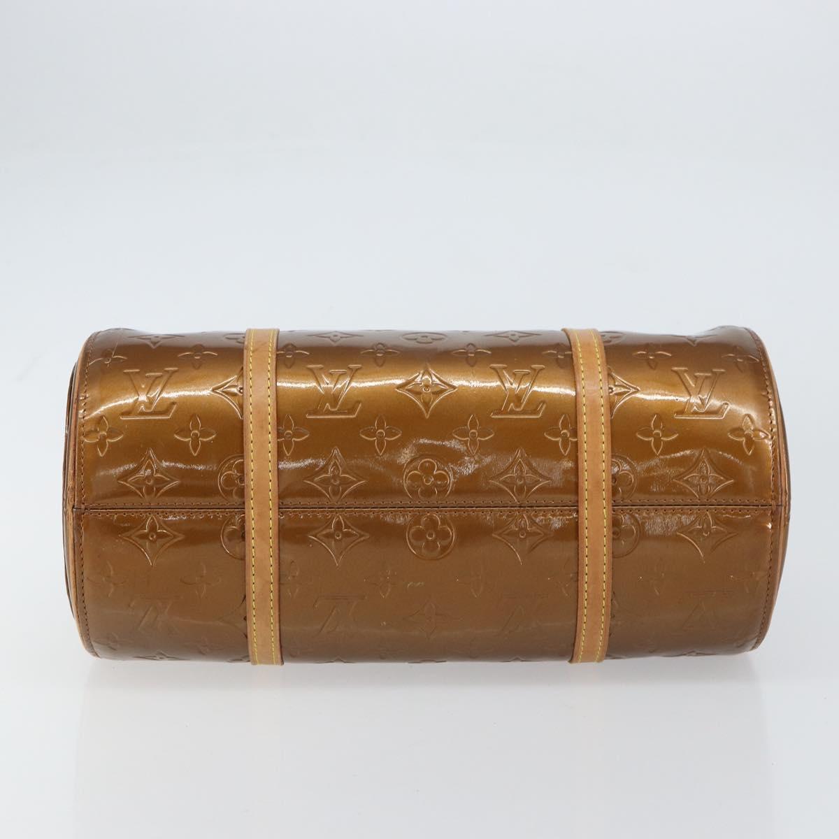 LOUIS VUITTON Monogram Vernis Bedford Hand Bag Bronze M91131 LV Auth bs31555