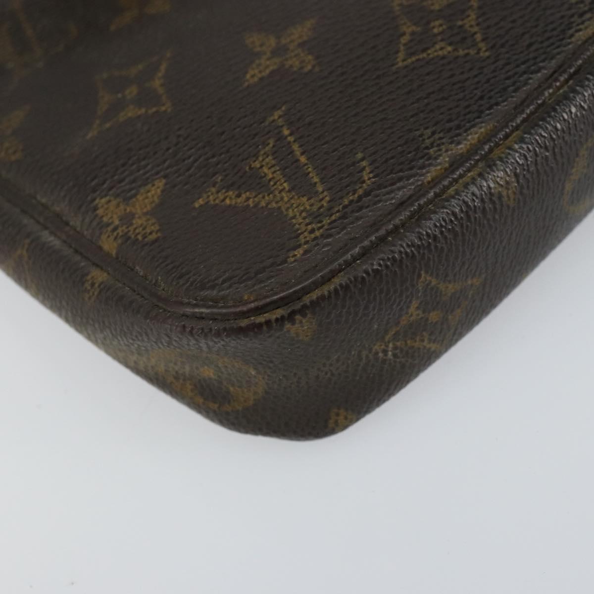 LOUIS VUITTON Monogram Pochette Accessoires Pouch M51980 LV Auth bs31557