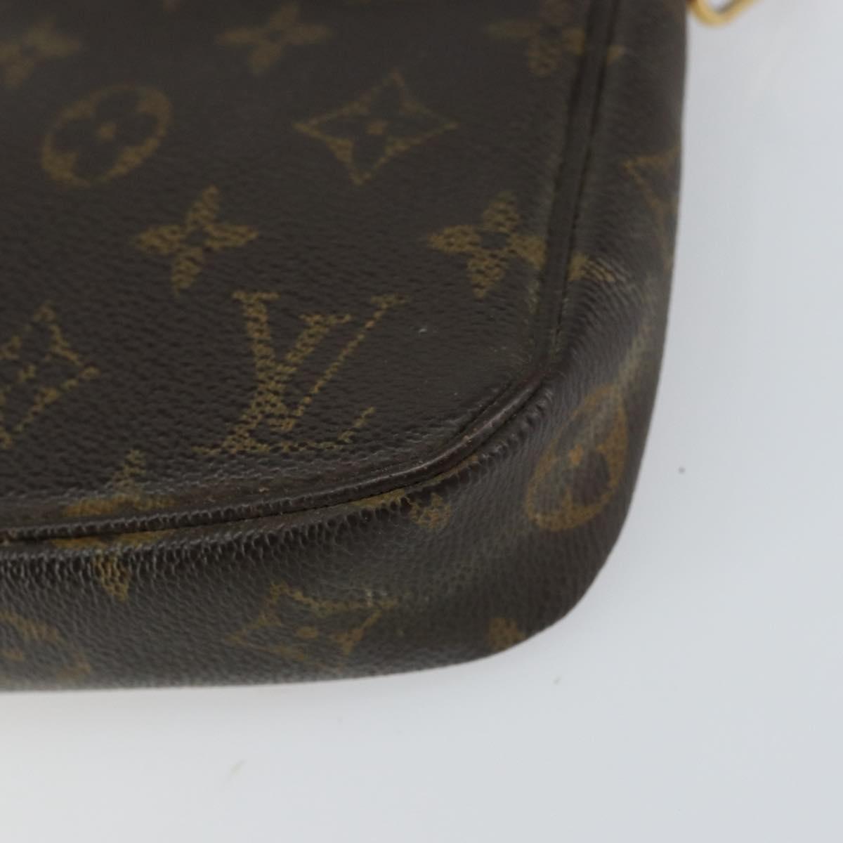 LOUIS VUITTON Monogram Pochette Accessoires Pouch M51980 LV Auth bs31557