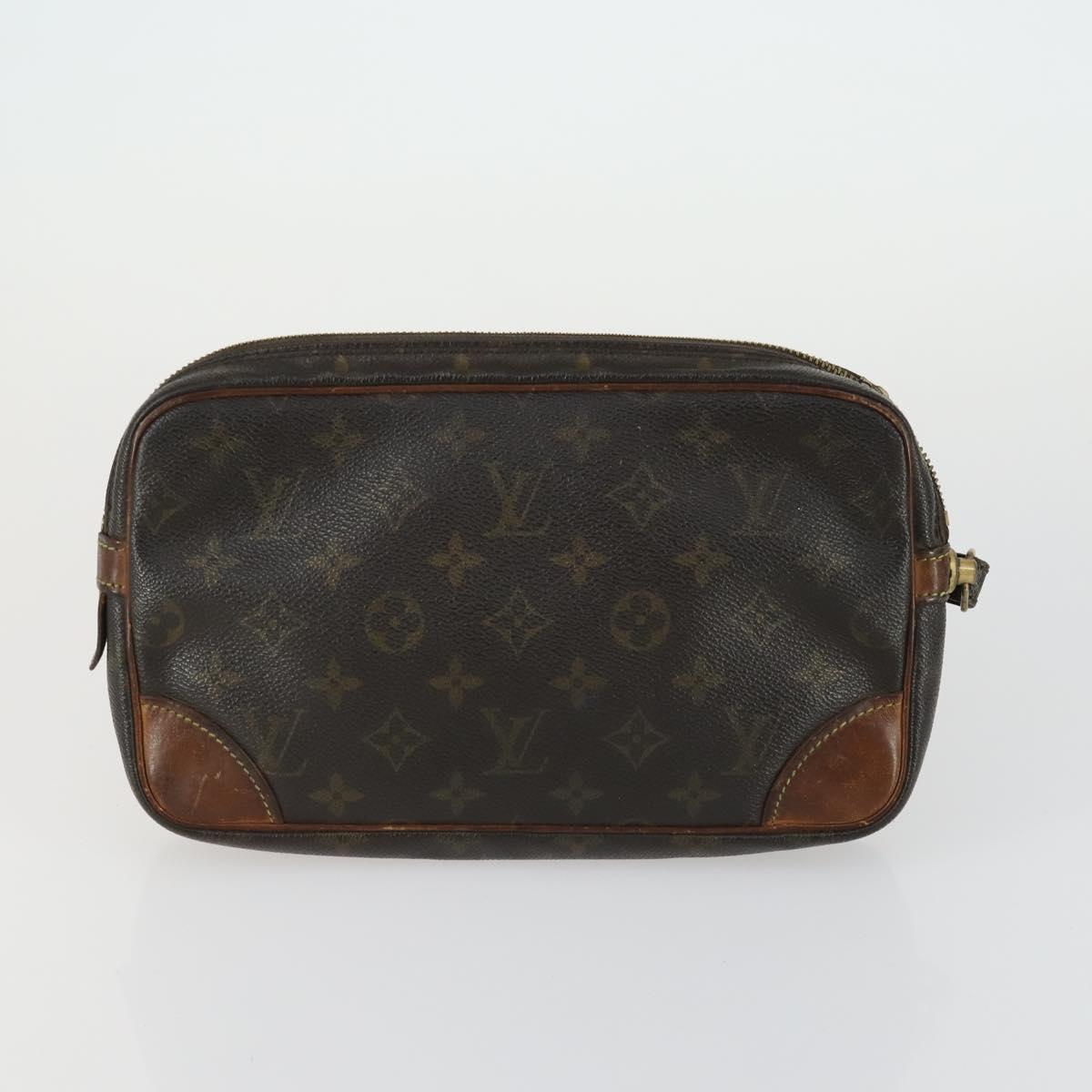 LOUIS VUITTON Monogram Clutch Bag 3 Set LV Auth bs31558
