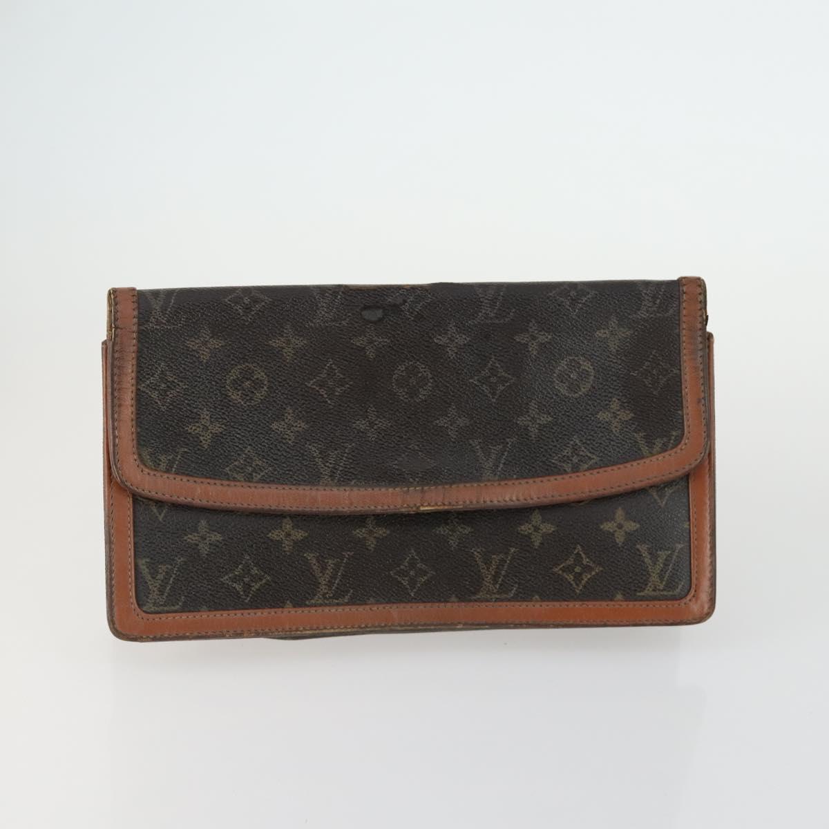 LOUIS VUITTON Monogram Clutch Bag 3 Set LV Auth bs31558