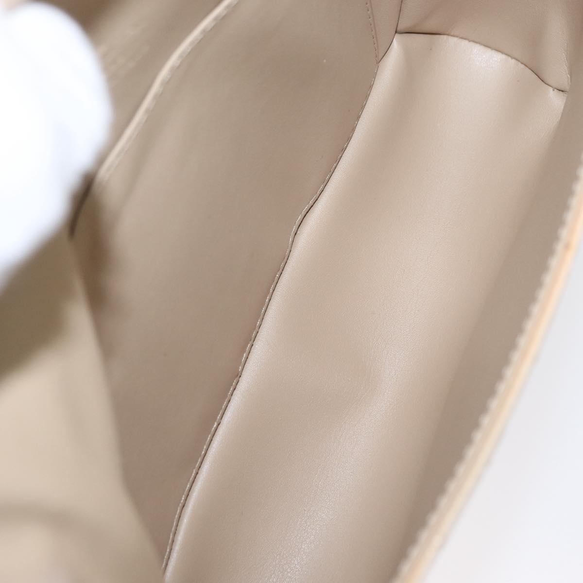 LOUIS VUITTON Monogram Vernis Thompson Street Bag Beige M91301 LV Auth bs31559