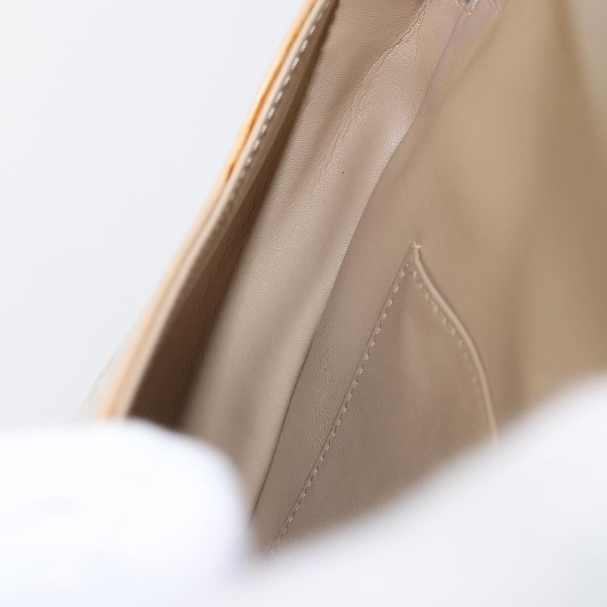 LOUIS VUITTON Monogram Vernis Thompson Street Bag Beige M91301 LV Auth bs31559