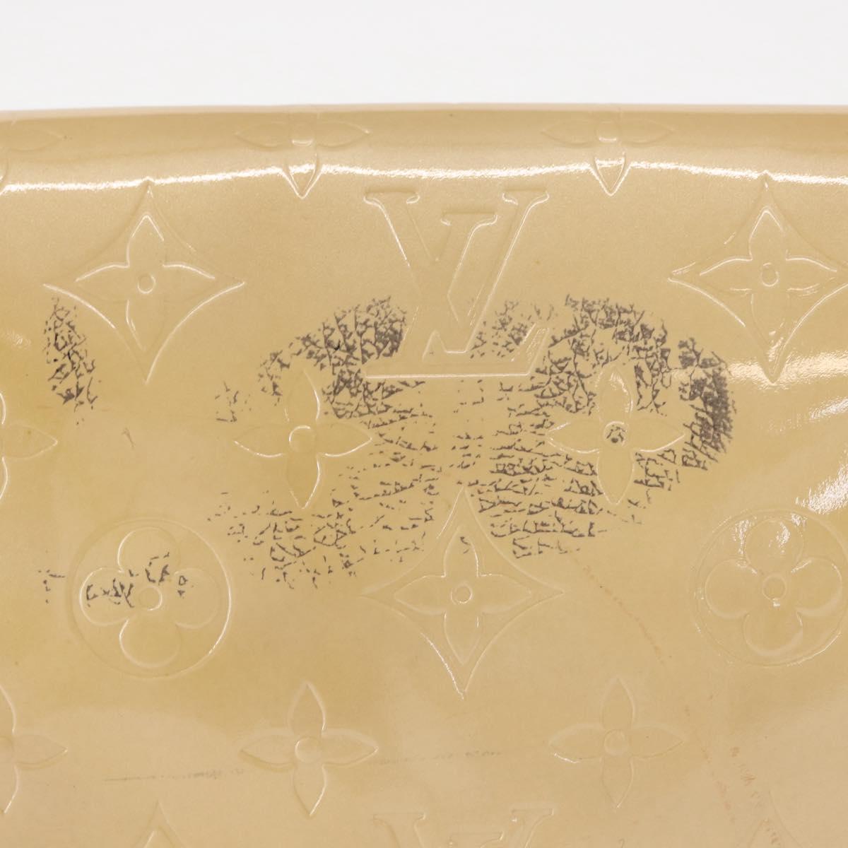 LOUIS VUITTON Monogram Vernis Thompson Street Bag Beige M91301 LV Auth bs31559