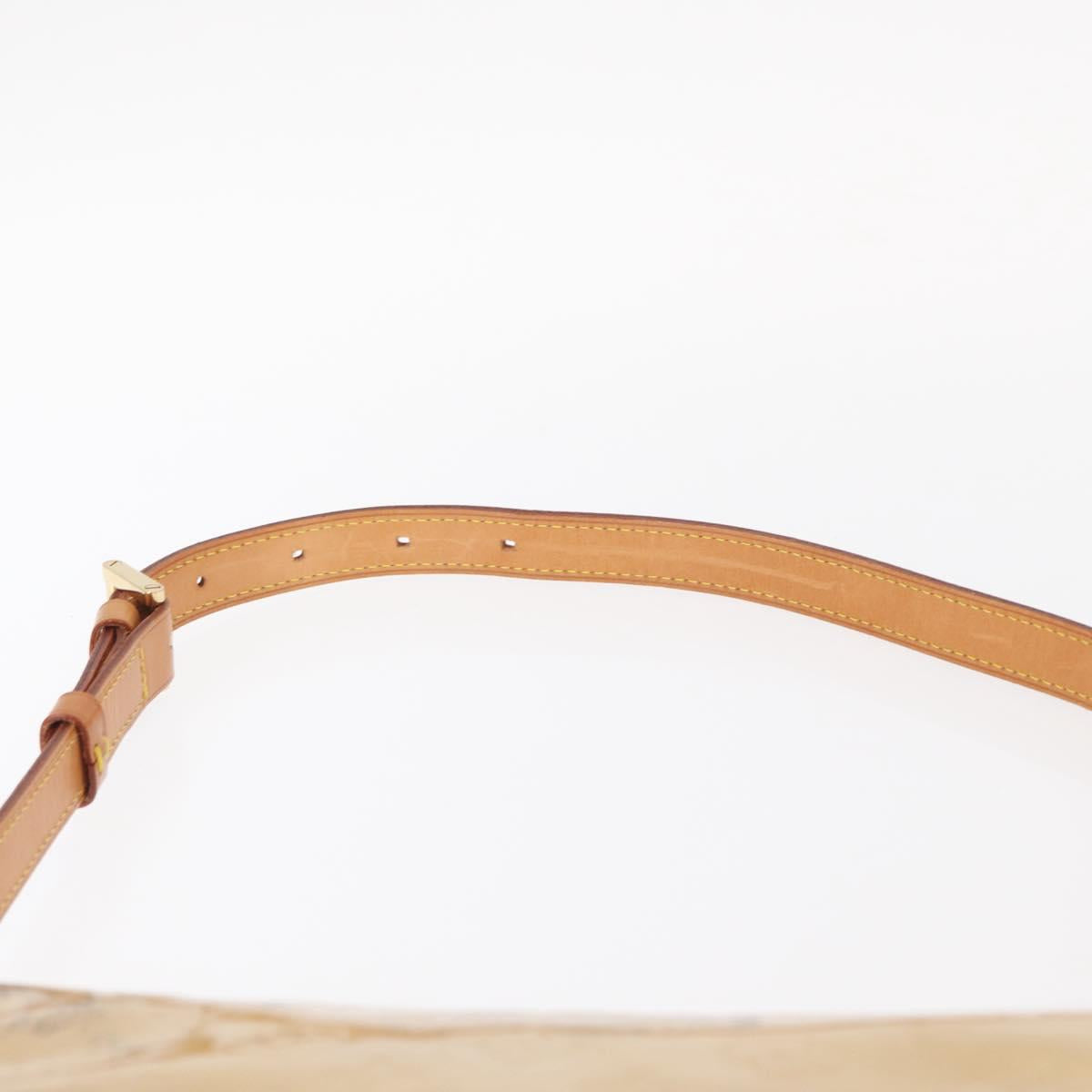 LOUIS VUITTON Monogram Vernis Thompson Street Bag Beige M91301 LV Auth bs31559