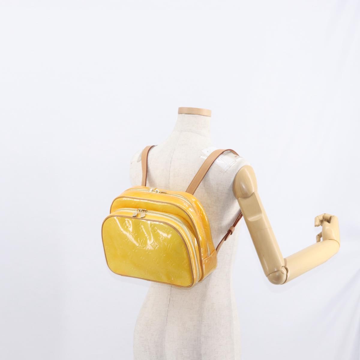 LOUIS VUITTON Monogram Vernis Marley Backpack Gris M91038 LV Auth bs31561