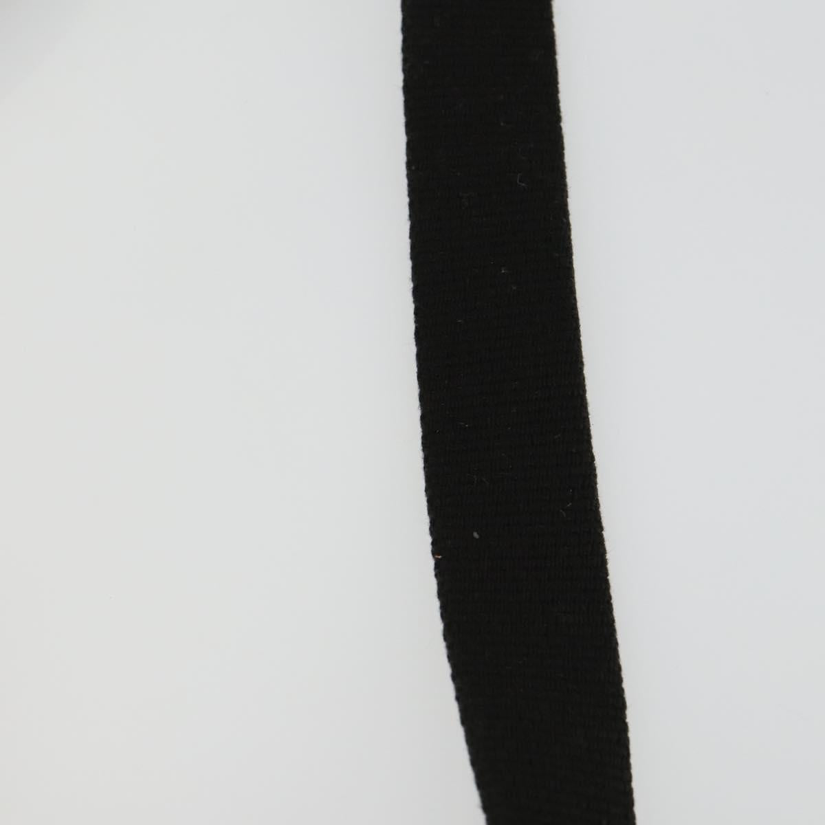 Gianni Versace Business Bag Nylon Leather 2way Black Silver Auth bs31565