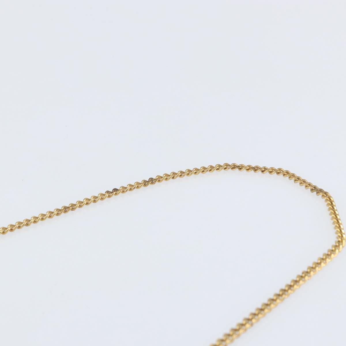 Christian Dior Trotter Canvas Chain Shoulder Bag Black Gold Auth bs31567