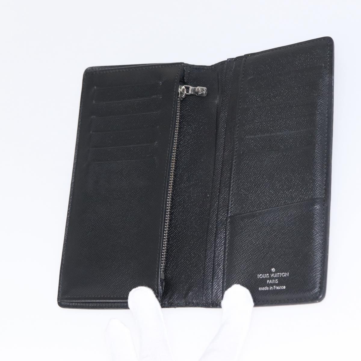 LOUIS VUITTON Damier Graphite Portefeuille Plaza Wallet N62665 LV Auth bs31597