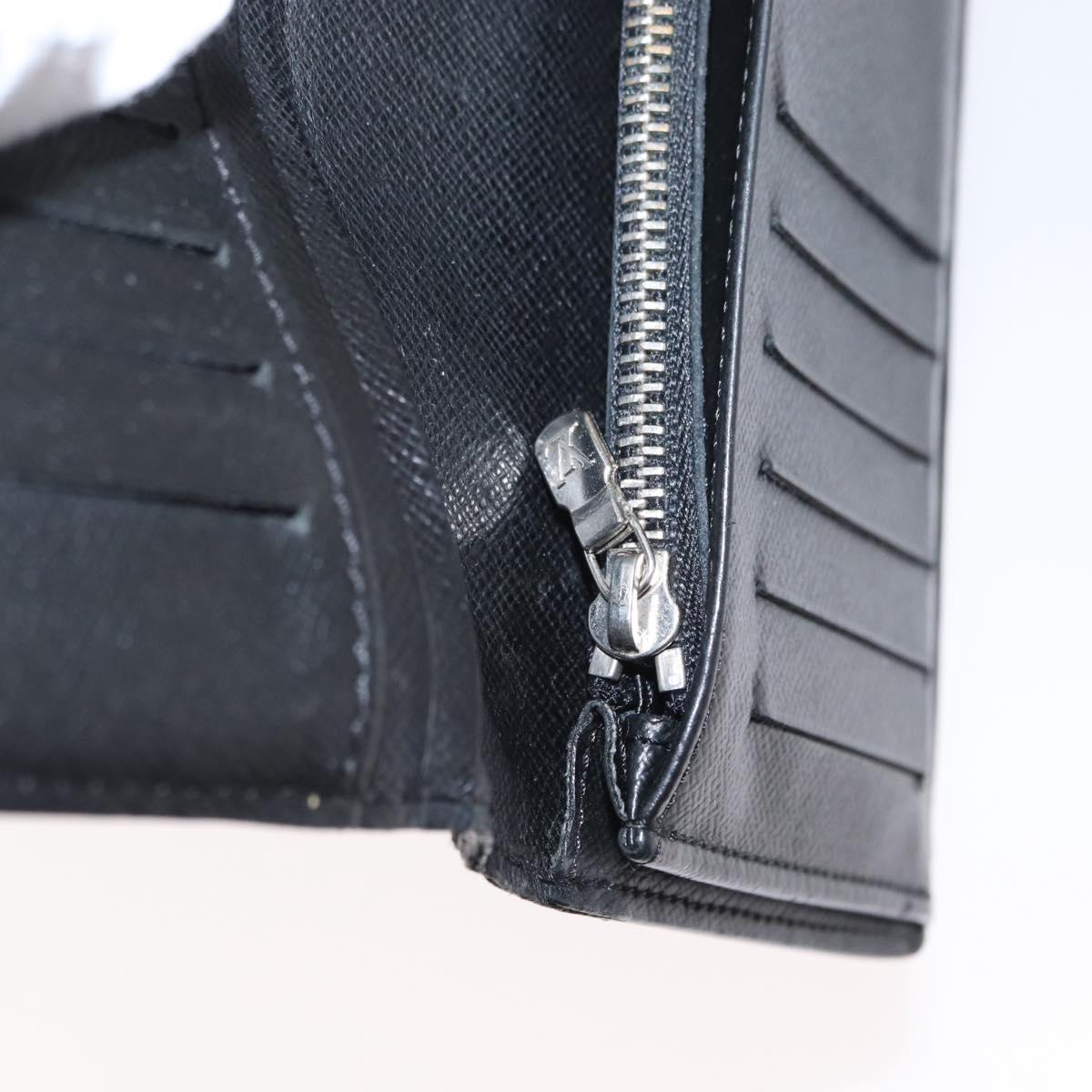 LOUIS VUITTON Damier Graphite Portefeuille Plaza Wallet N62665 LV Auth bs31597