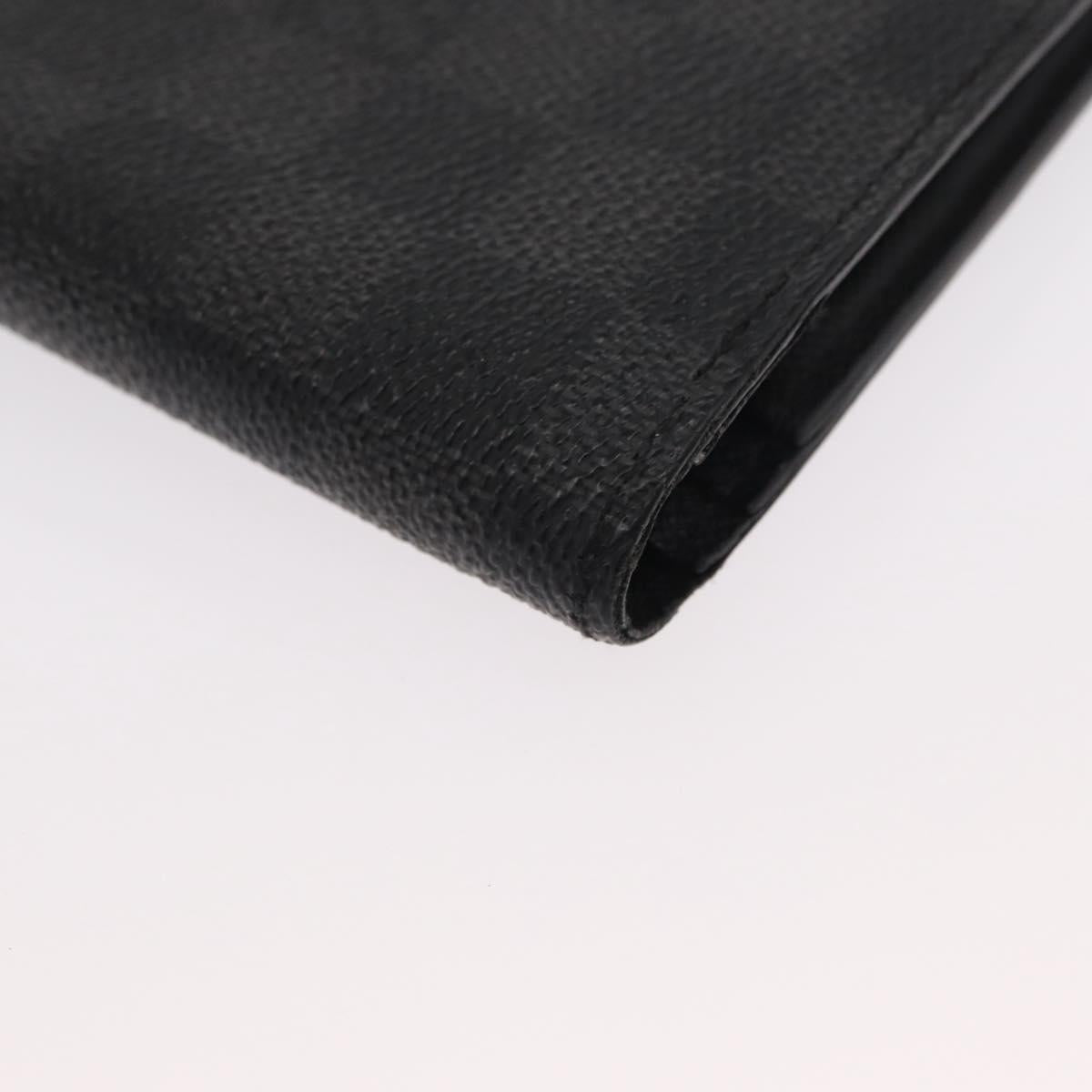 LOUIS VUITTON Damier Graphite Portefeuille Plaza Wallet N62665 LV Auth bs31597