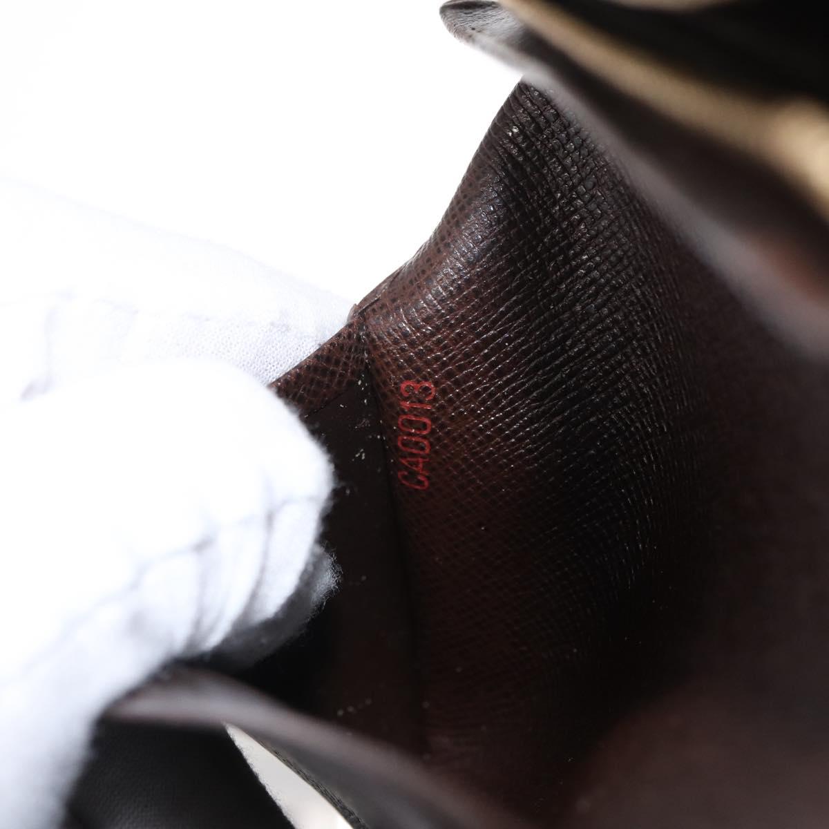 LOUIS VUITTON Damier Ebene Portefeuille Tresol Bifold Wallet N61736 Auth bs31598