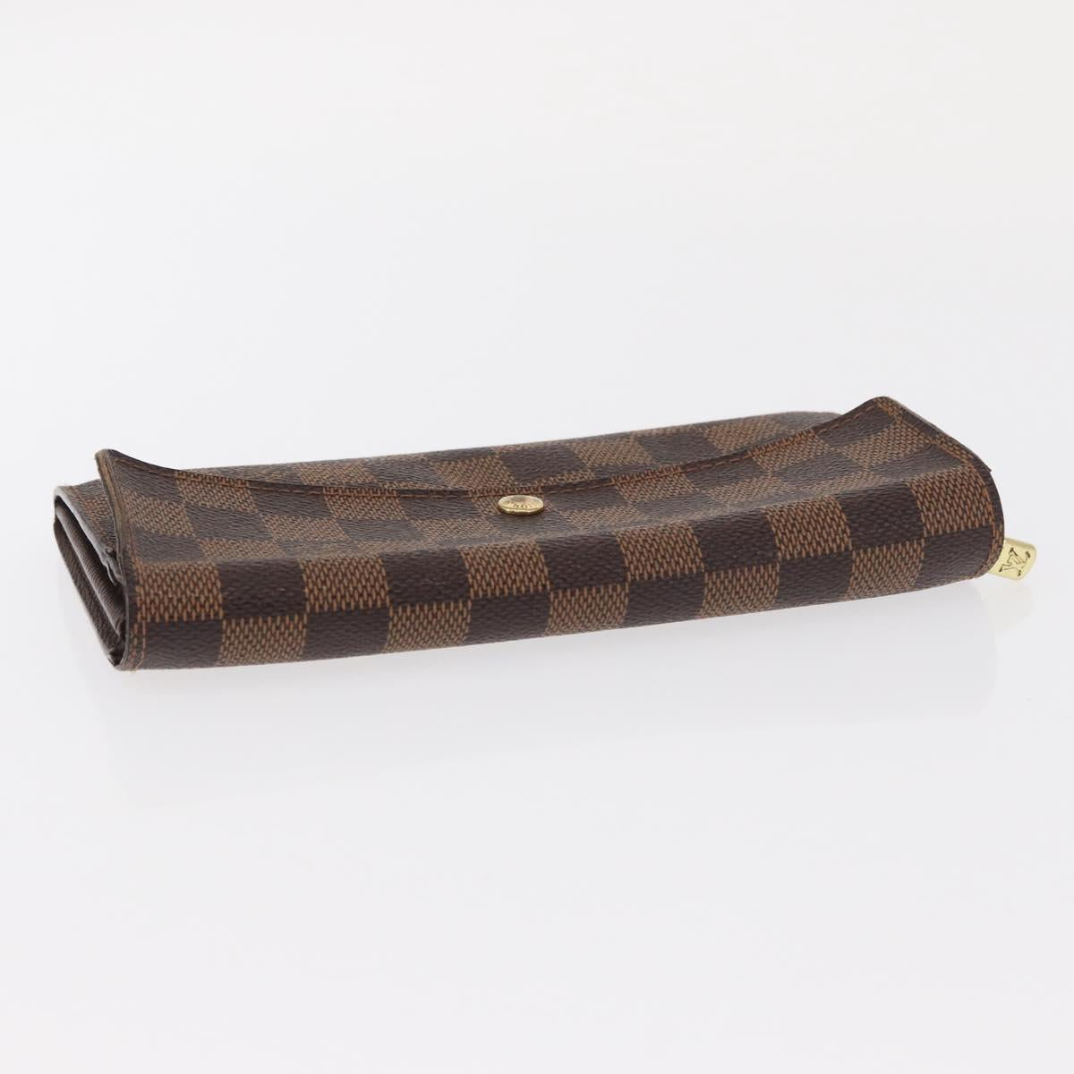 LOUIS VUITTON Damier Ebene Portefeuille Sarah Long Wallet N60491 LV Auth bs31599