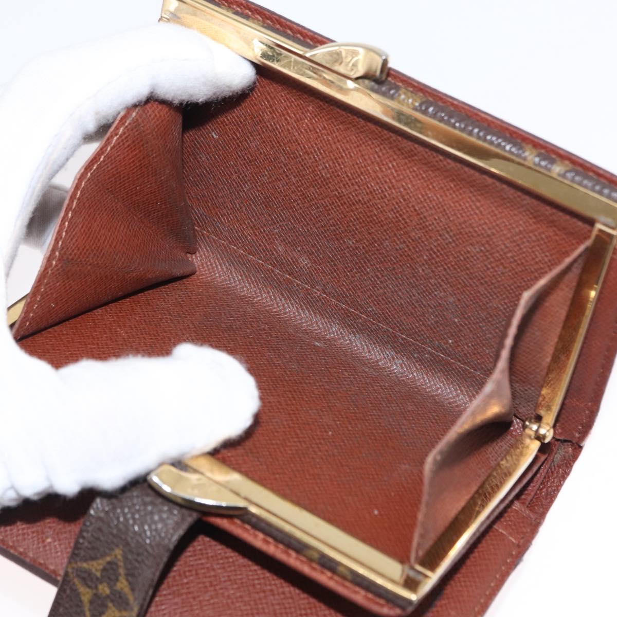 LOUIS VUITTON Monogram Porte Monnaie Billets Viennois Wallet M61663 Auth bs31601