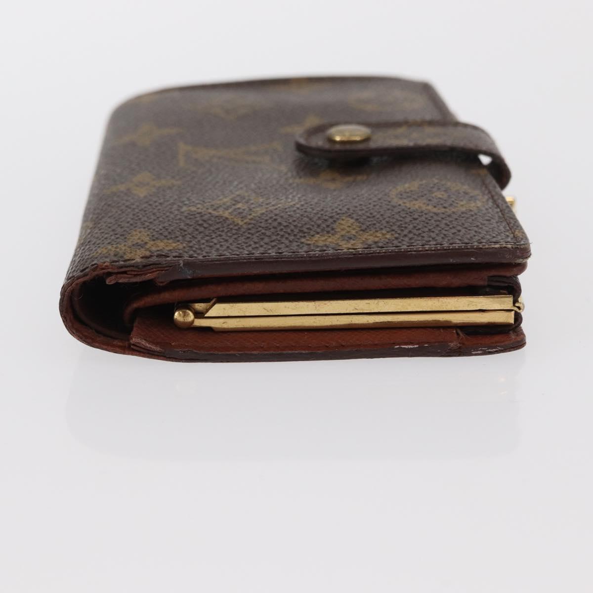 LOUIS VUITTON Monogram Porte Monnaie Billets Viennois Wallet M61663 Auth bs31601