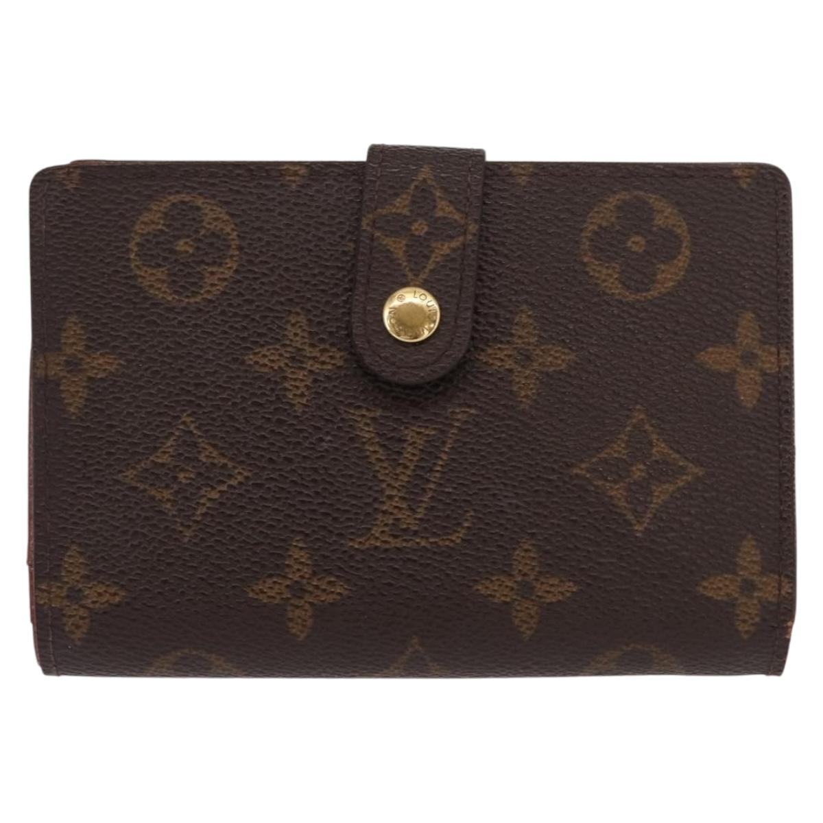LOUIS VUITTON Monogram Porte Monnaie Billets Viennois Wallet M61663 Auth bs31602