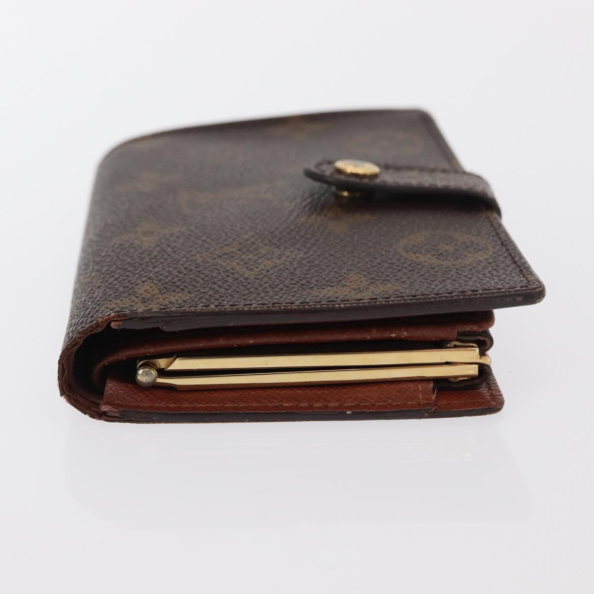 LOUIS VUITTON Monogram Porte Monnaie Billets Viennois Wallet M61663 Auth bs31602